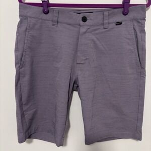 Travis Mathew Mens Golf Chino Shorts Size 32 Purple Performance Athletic Stretch